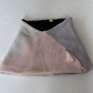 lululemon athletica Pink and Gray Merino Wool Scarf